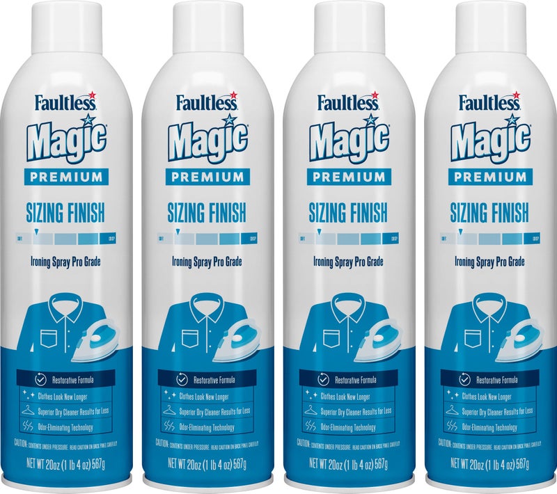 Faultless Starch 00502 Magic Sizing Fabric Finish, 20 oz (Pack of 4) - Image 1